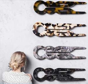Lialys Prestige U-Shaped Acetate Hair Pin Set